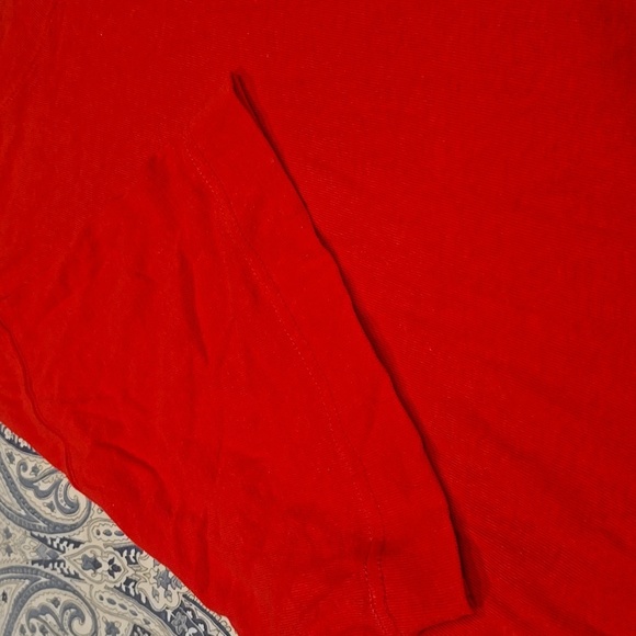 New Free People Beach Red Oversized T-Shirt Extreme Mini Dress In Red Atlas - Picture 3 of 6